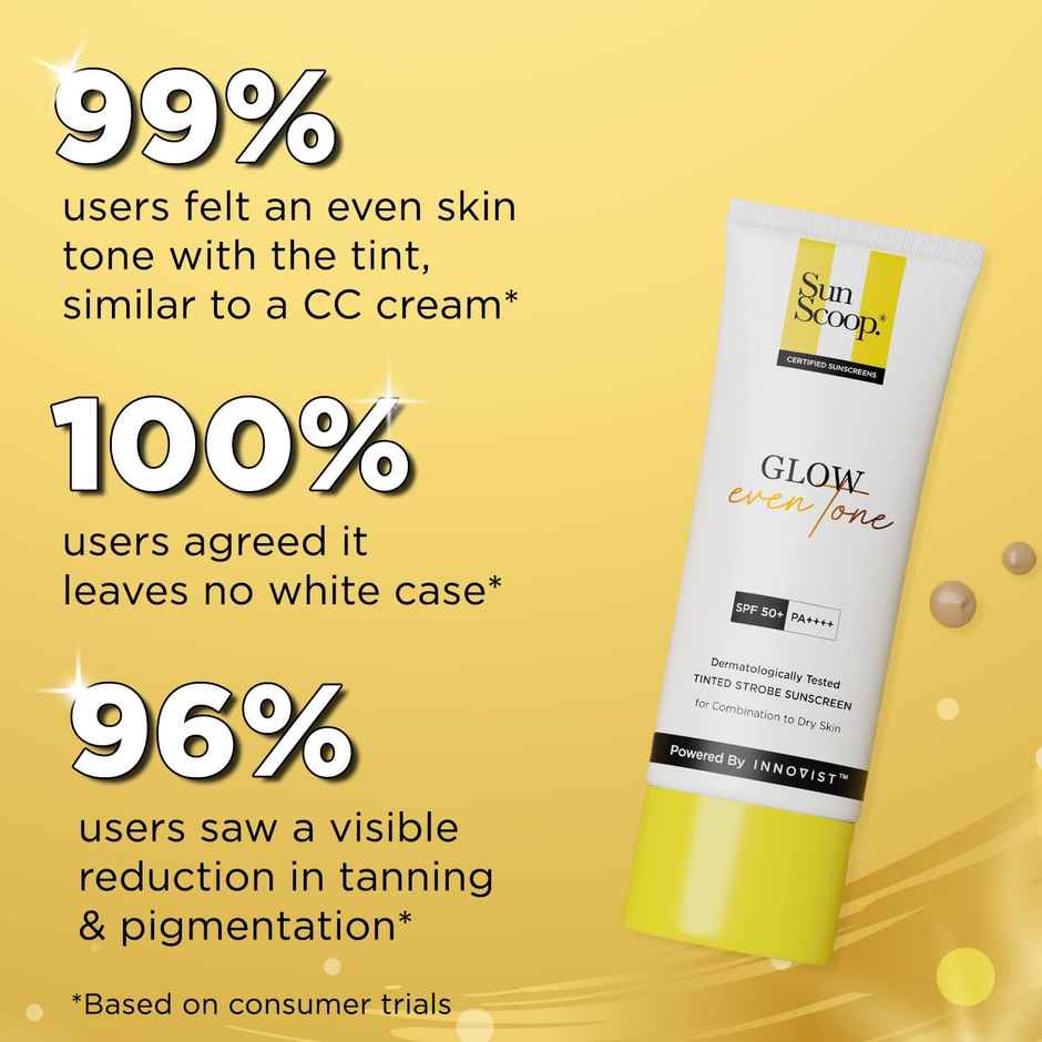 Sunscoop Glow Even Tone Cream Face Sunscreen SPF 50+ PA++++,