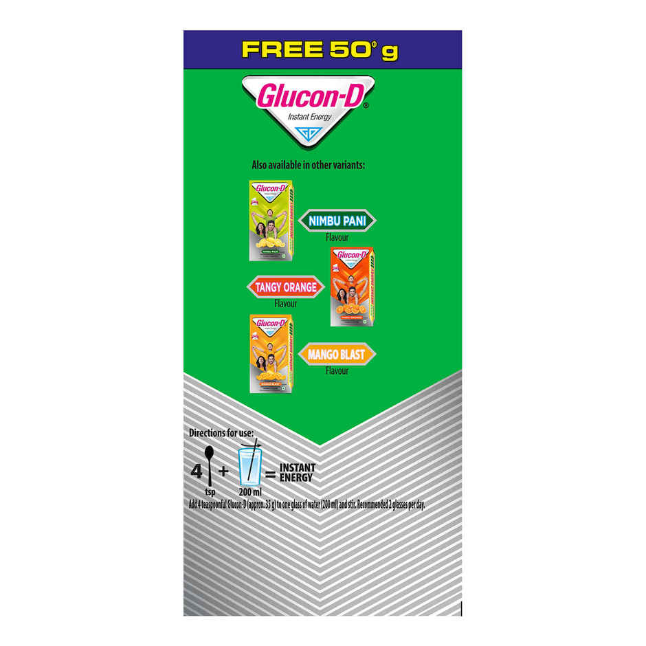 Glucon-D Regular with 3 Benefits of Energy, Recovery, and Immunity
