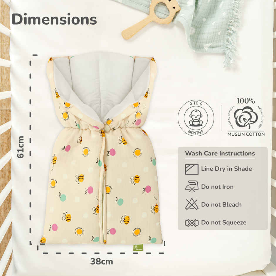 R for Rabbit Snuggy Bliss 100 Muslin Cotton Baby Bedding