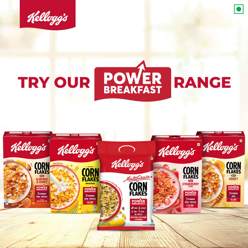 Kellogg's Corn Flakes Real Strawberry | Power Breakfast | 7 Vitamins