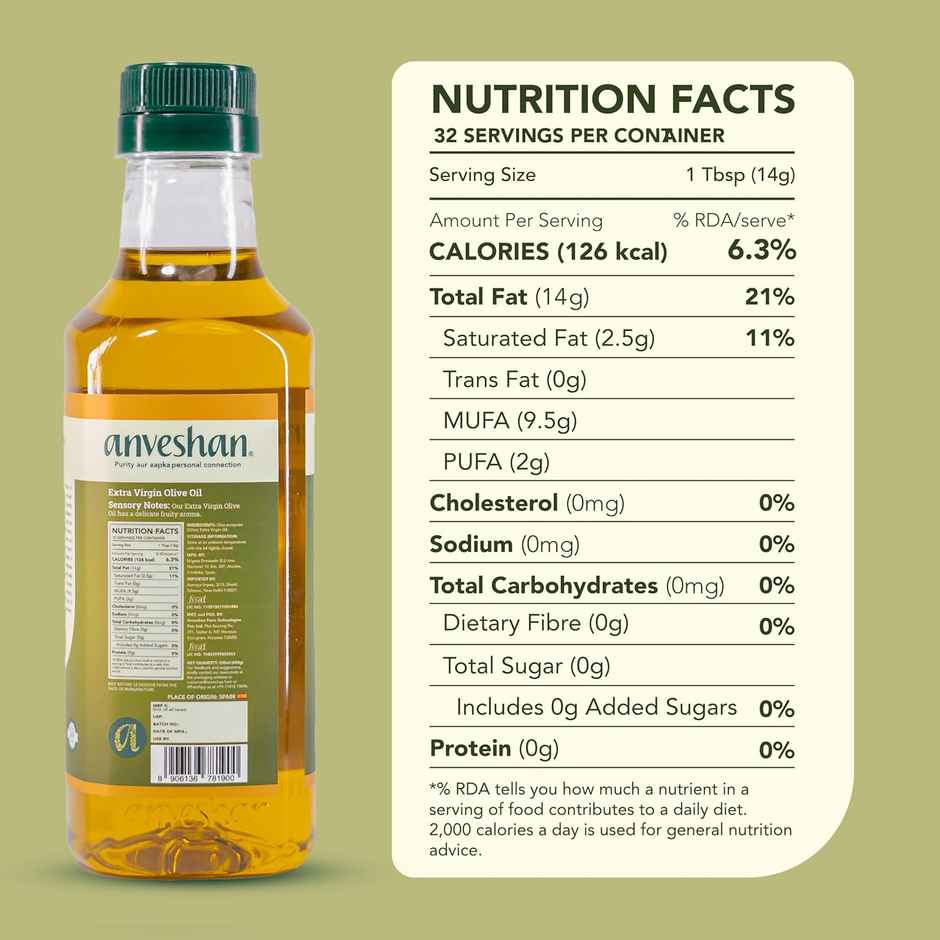 Anveshan Extra Virgin Olive Oil | Cold Pressed Extraction