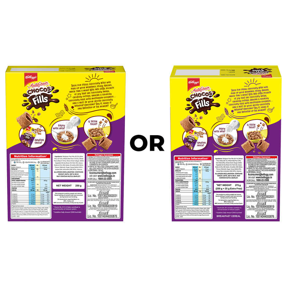 Kellogg's Multigrain Chocos Fills Double Chocolaty