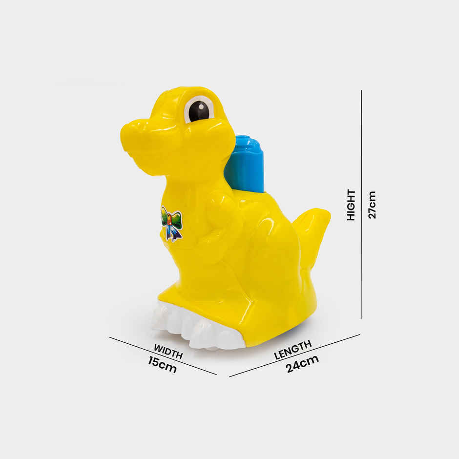 Toybharat Push N Go Dinosaur Toy - Fun Multicolour Birthday Gift for Kids | Assorted