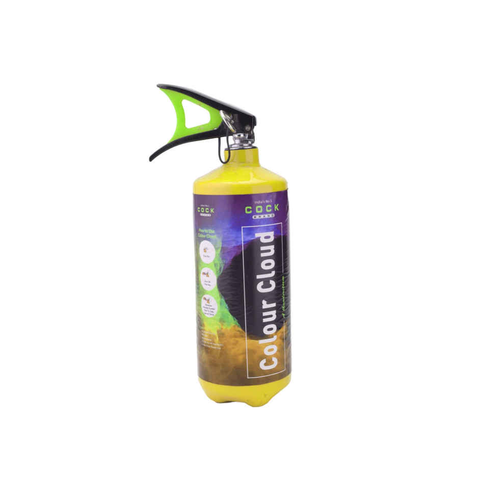 Holi Colour Cloud Cylinder Spray | Yellow | 2 kg | Cock
