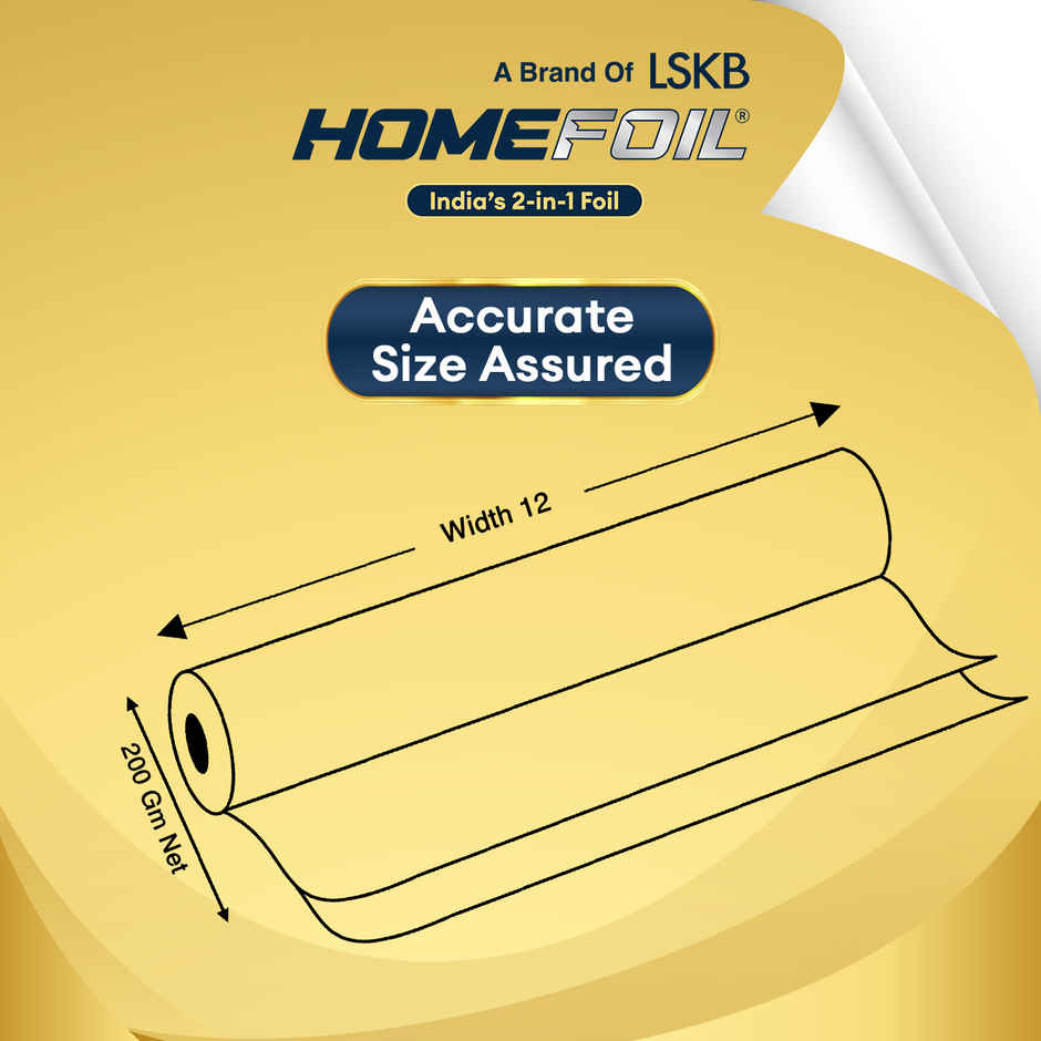 HOMEFOIL 2-in-1 Paper & Golden Foil | 13.22 m