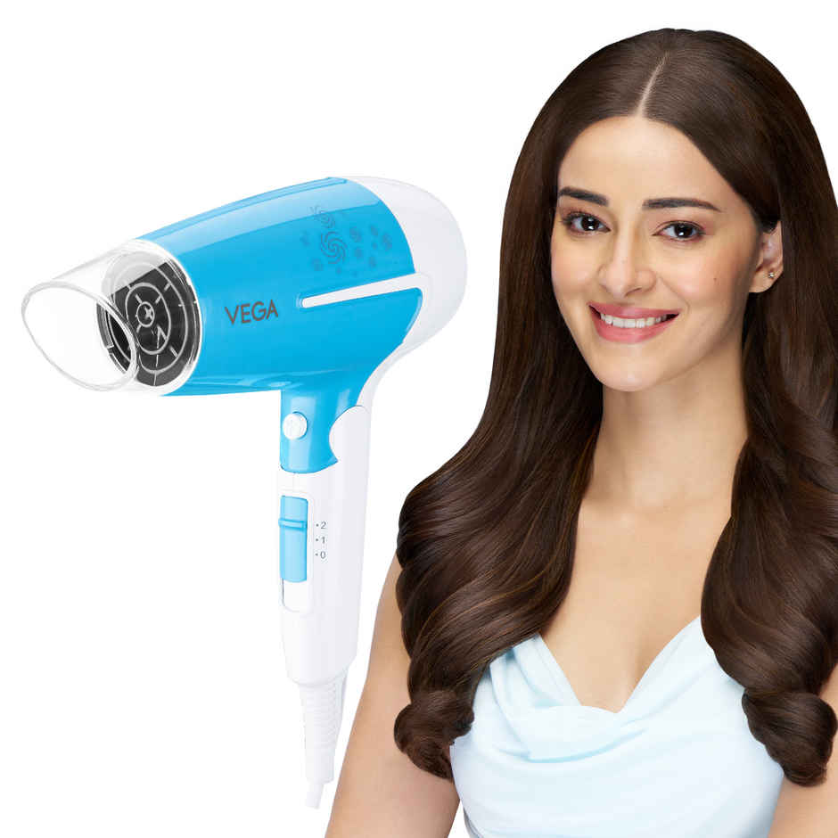 Vega U-Style Foldable Hair Dryer | 1600W | 2 Speed & 3 Heat | Cool Shot | VHDH-32