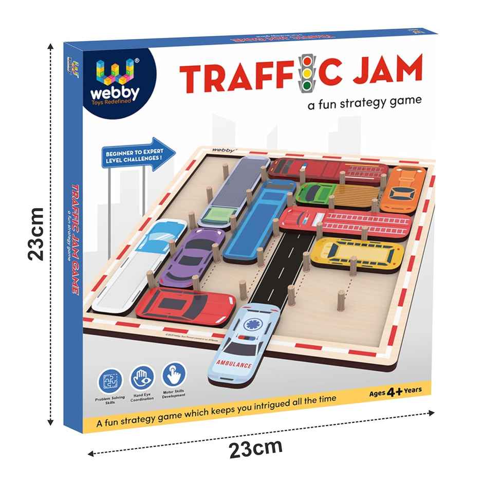 Webby Traffic Jam Table Top Board Game | Fun Family Puzzle Game for Kids, Teenager and Adult