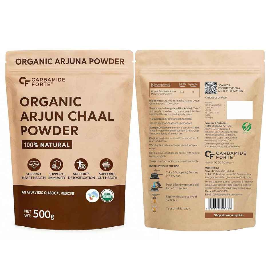 Carbamide Forte Arjun Ki Chaal Powder | Arjun Chaal Organic Arjuna Bark