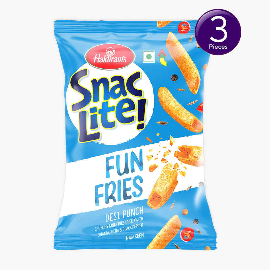 Haldiram Snac Lite! Fun Fries - Desi Punch Combo 