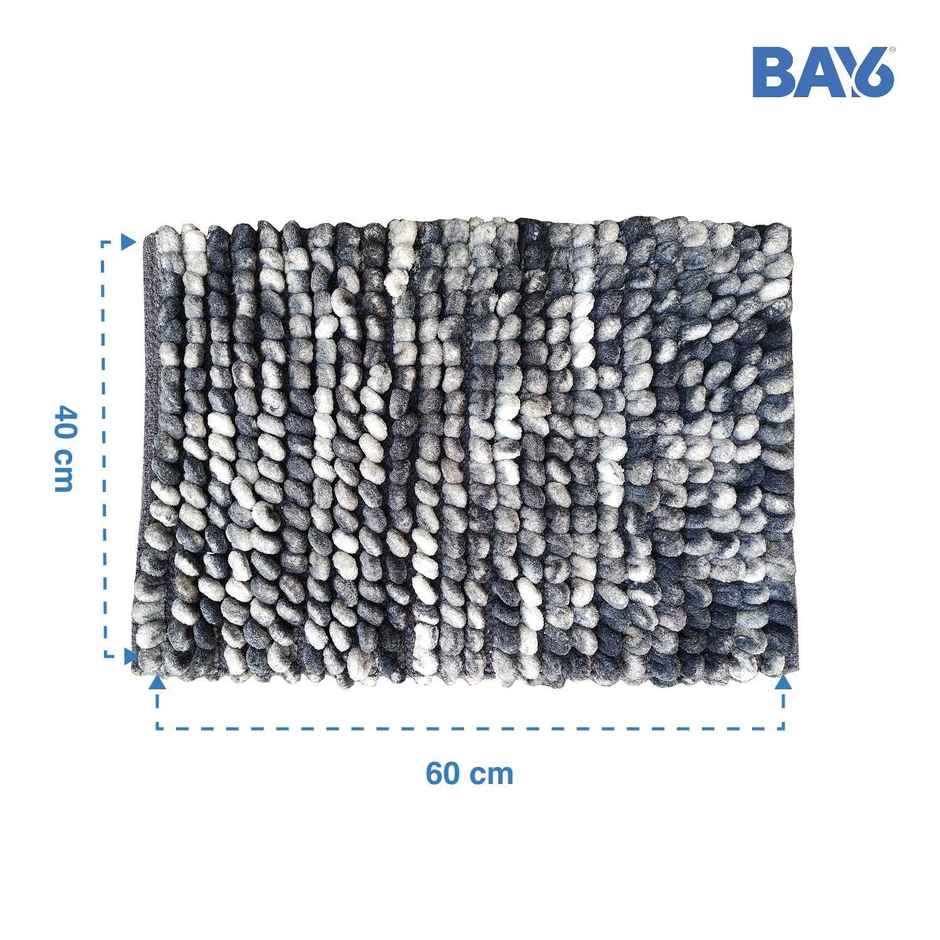 BAY6 Microfibre Popye Doormat - Grey 40 x 60 cm