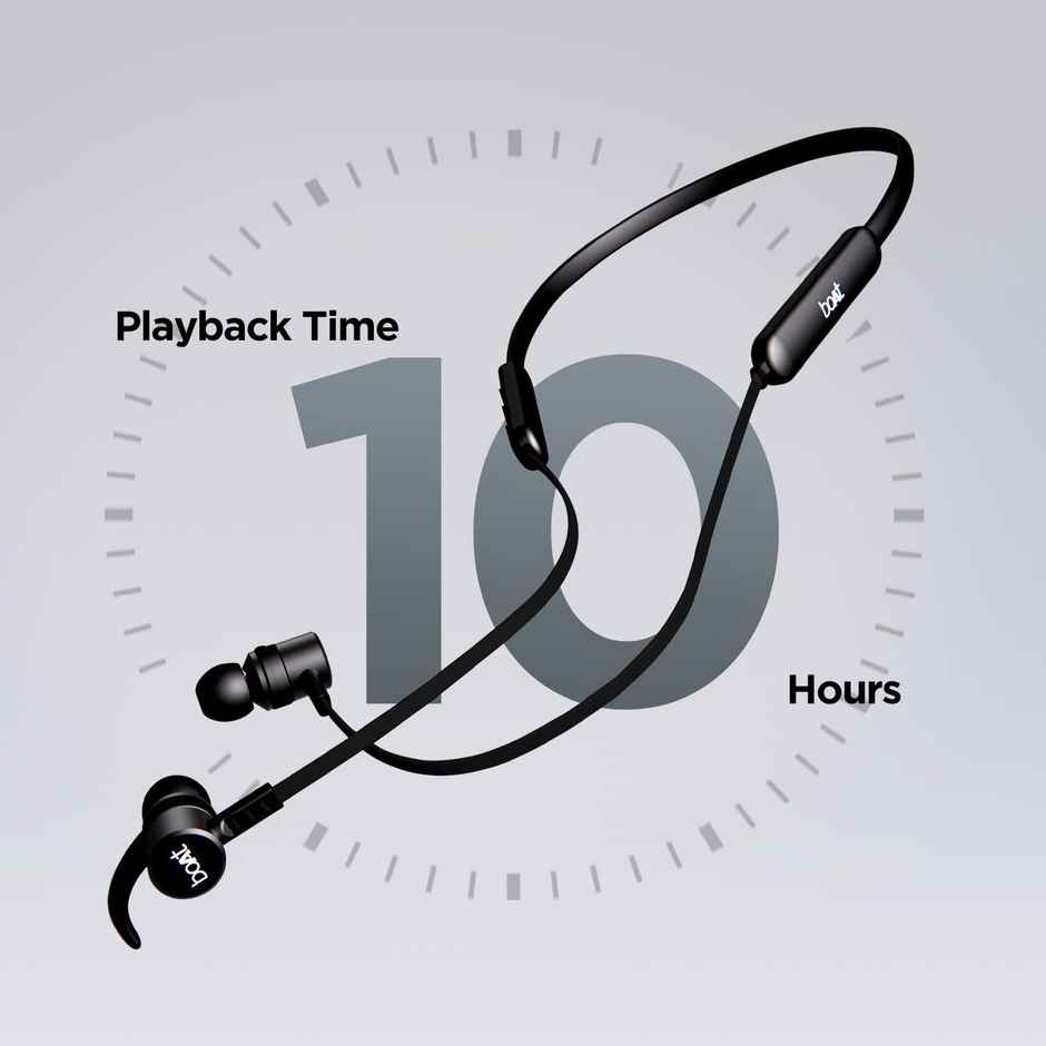 boAt Rockerz 255F Pro BT Neckband w/ 10H Playtime, ASAP Charge & IPX5 Rating (Active Black)