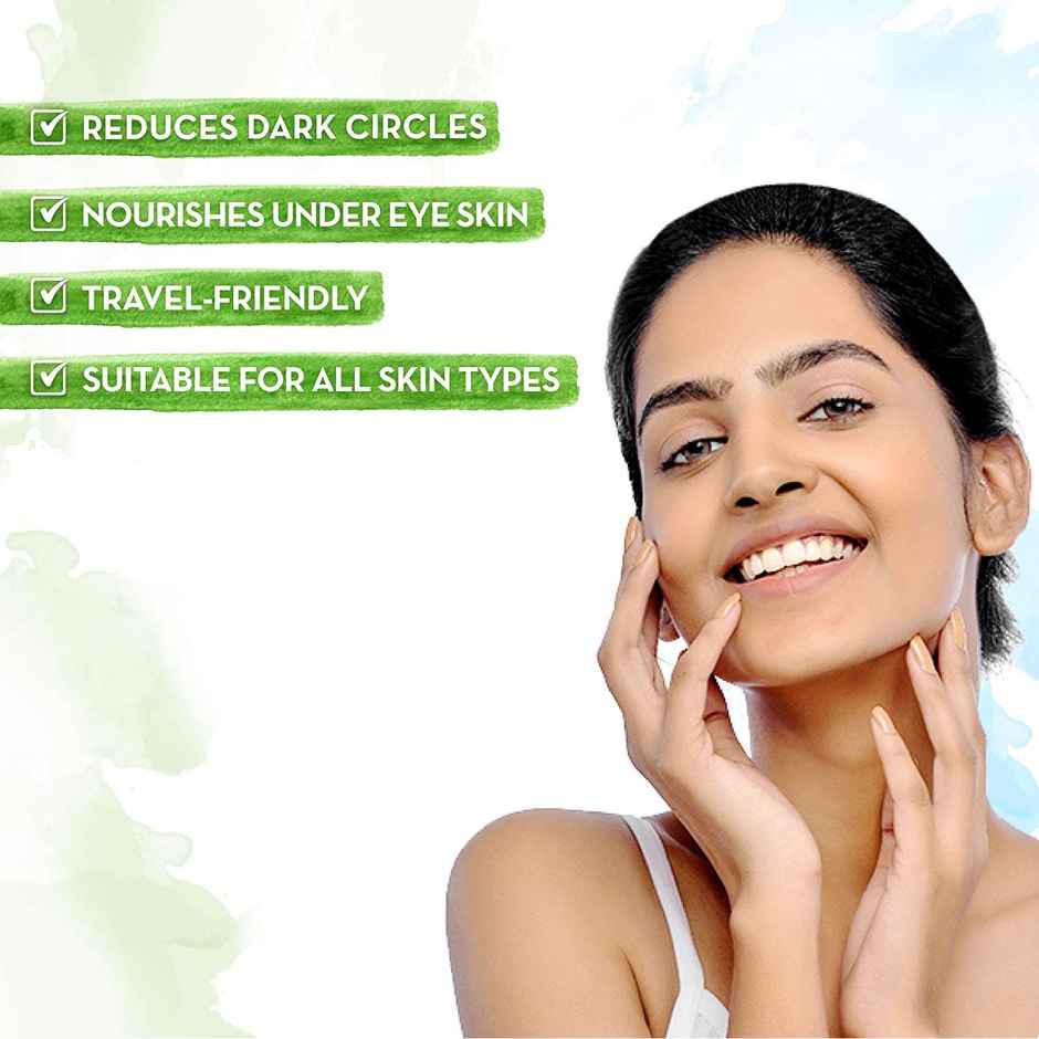 Mamaearth Bye Bye Dark Circle Eye Cream With Cucumber & Peptide For Dark Circles|Nourishes Undereye