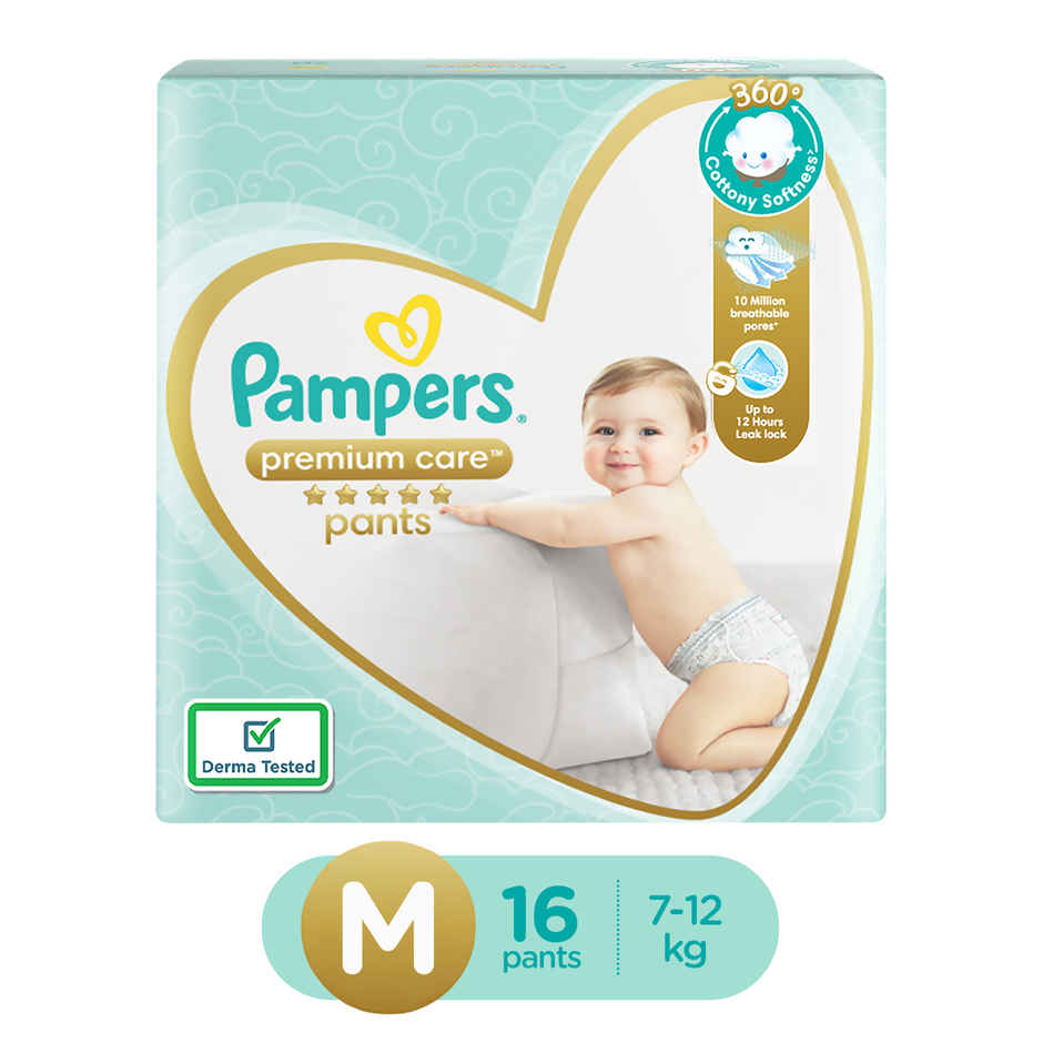 Pampers Premium Care Diaper (Pants, M , 7-12 kg)