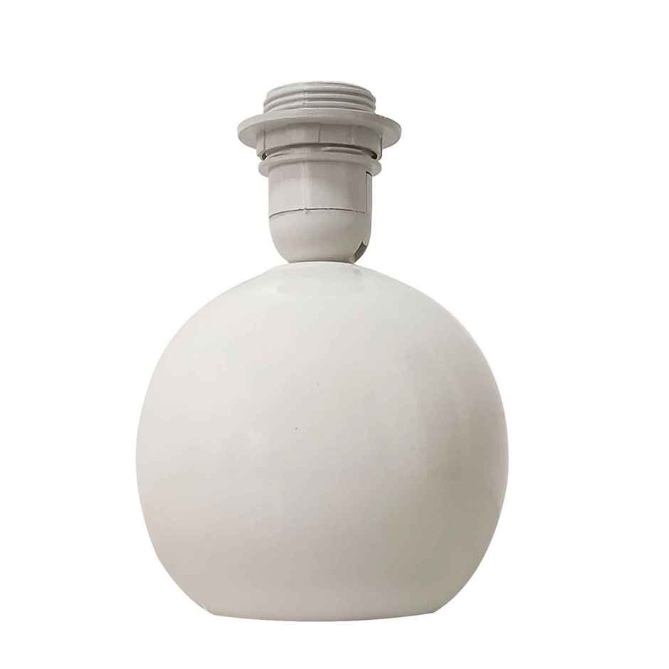 Homesake Classic Ceramic Bedside Table Lamp | Farmhouse Nightstand Lamp | White