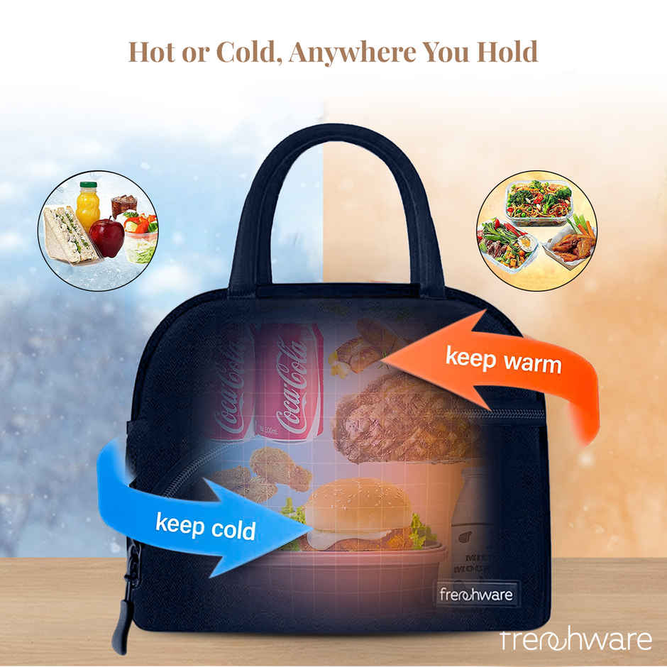 Frenchware Insulated Lunch Bag | Navy Blue