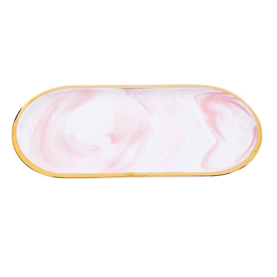 Gibox Large Tray Ceramic Tray Pink