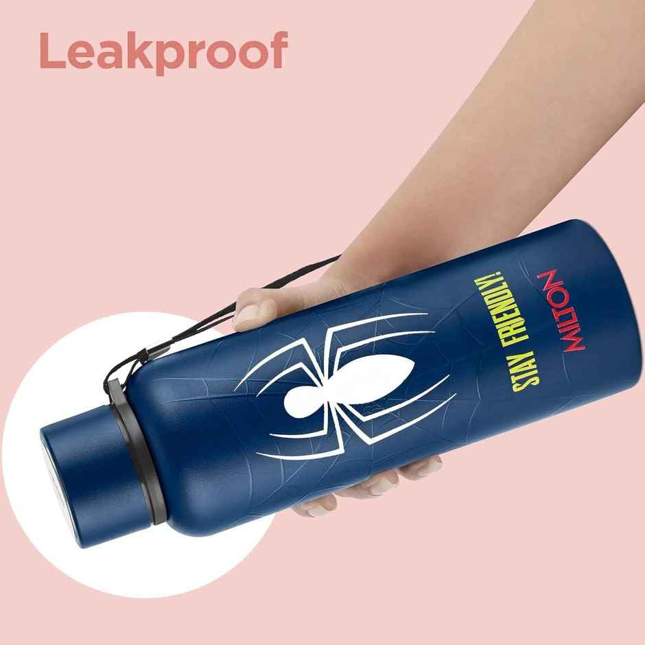 Milton Marvel Artedge Thermosteel Bottle | 1000 ml | Dark Blue | Spider-Man