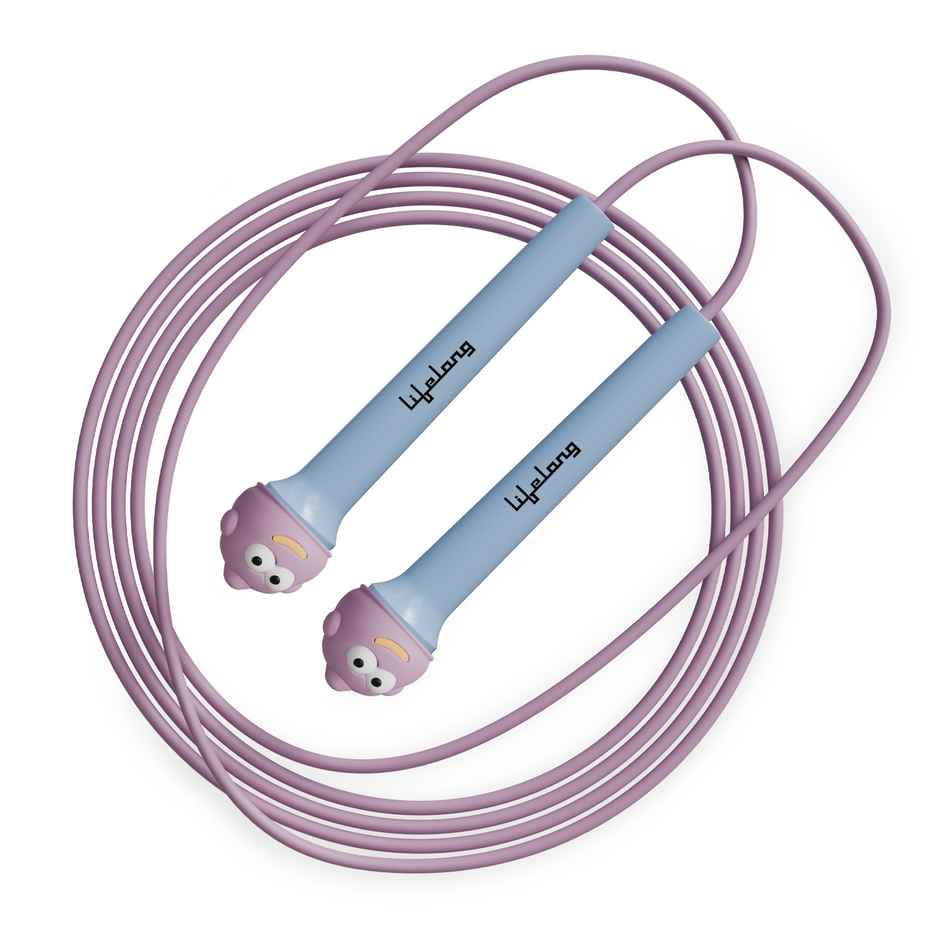 Lifelong Skipping Rope for Men, Women & Children | Tangle-Free, 290cm (Blue, LLSR05)