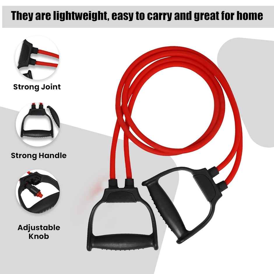 Mayor Double Toning Tube Exercise & Stretching Pulling Rope For Men And Women