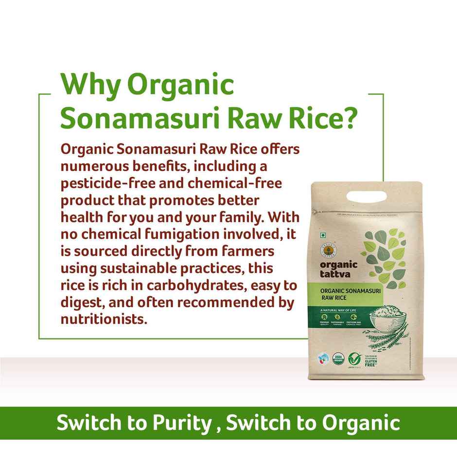 Organic Tattva Organic Sonamasuri White Rice