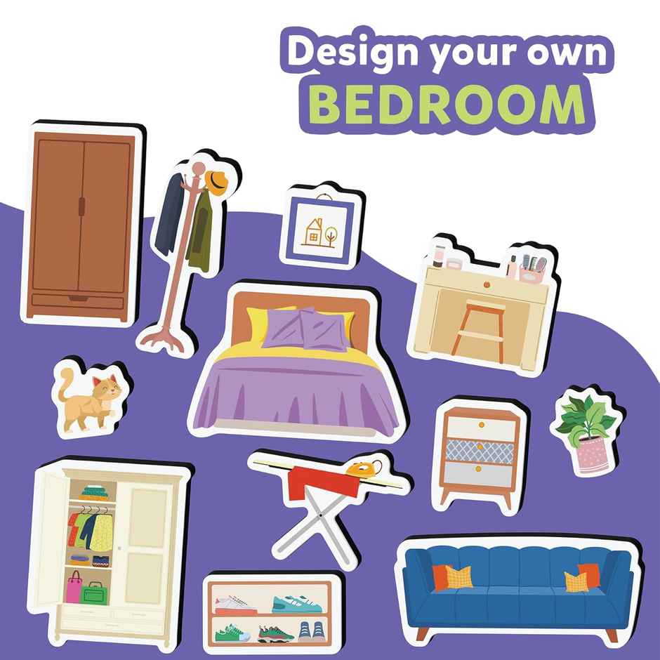 Skillmatics Creative Toy Magnetopia - Design Your Home