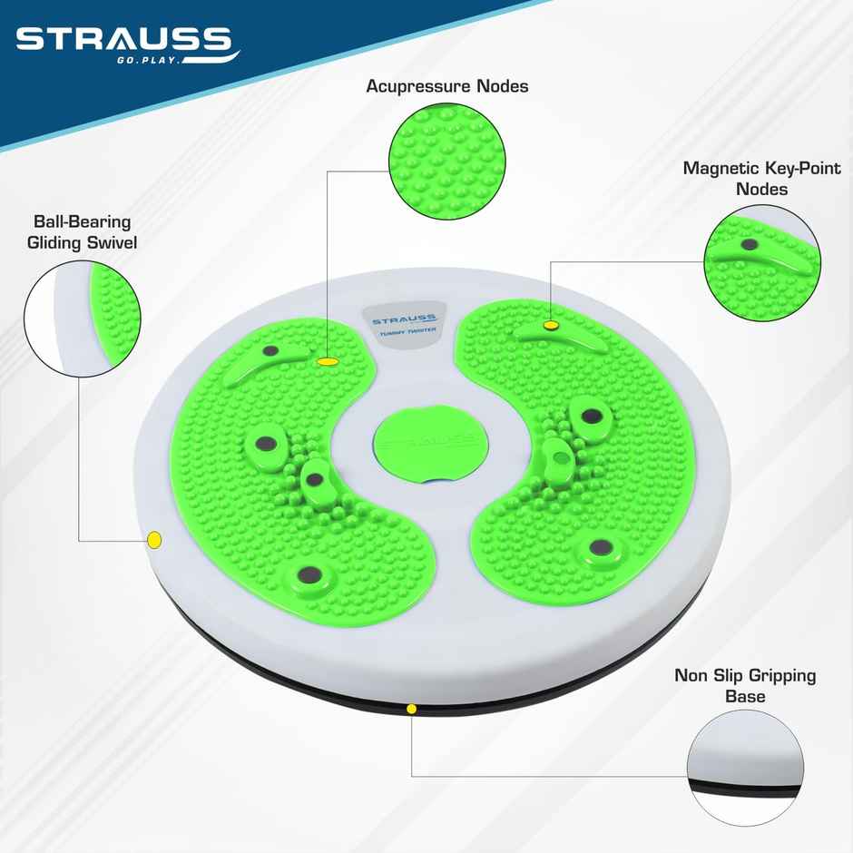 Strauss Tummy Twister | White & Green