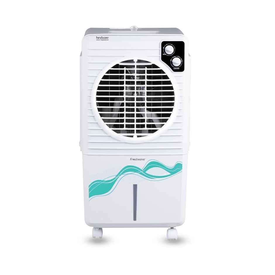 Hindware Smart Appliances | Frostwave 38l Personal Air Cooler | 12 Inc. Fan Blade | White & Grey