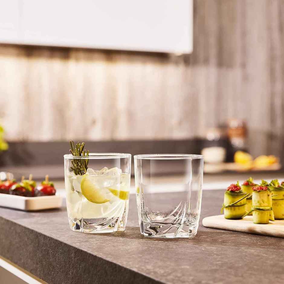 Ascot Whiskey Glass Set | Durable | Dishwasher Safe | Elegant Cocktail Tumblers | 300 ml | Luminarc