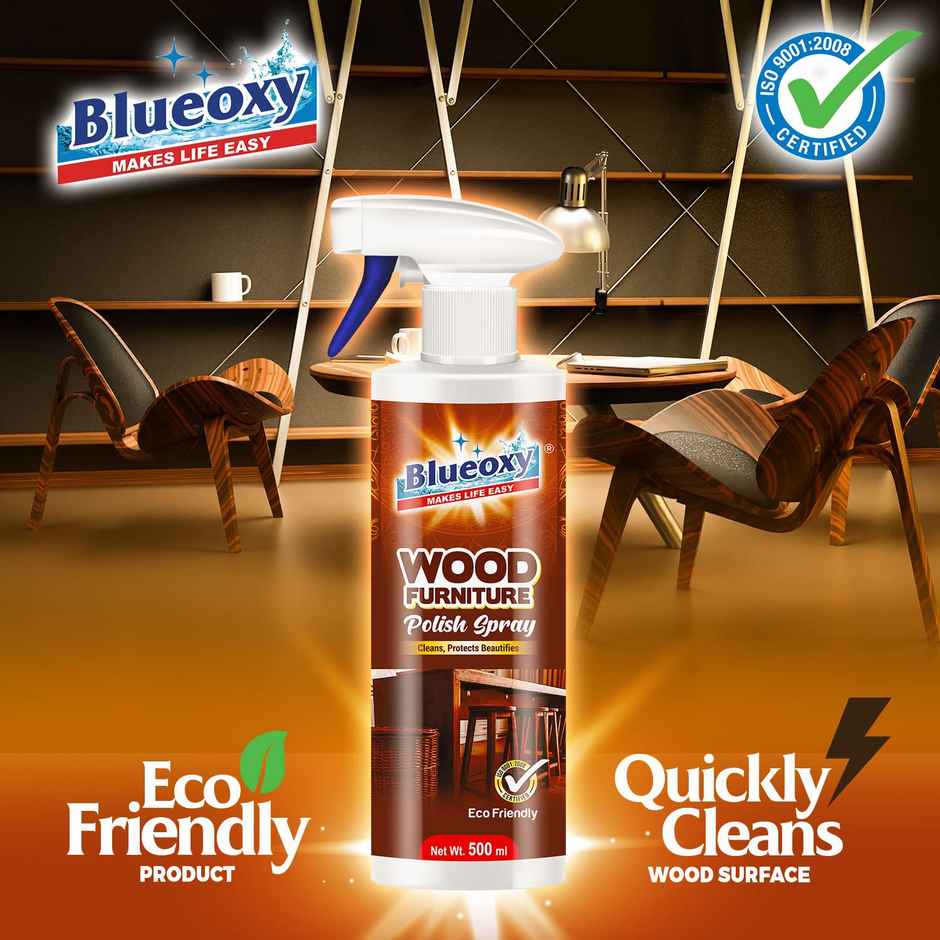 Blueoxy Wood Furniture Polish Spray | Gloss Finish
