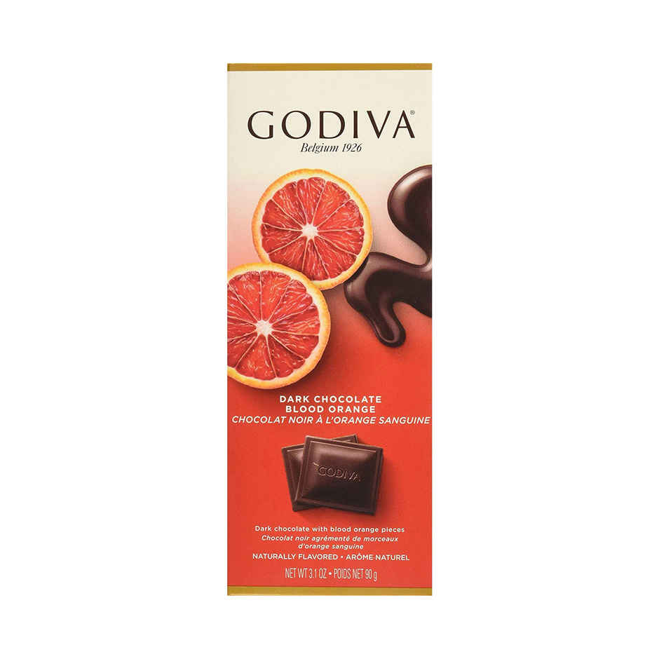 Godiva Dark Chocolate Blood Orange Tablet Bar
