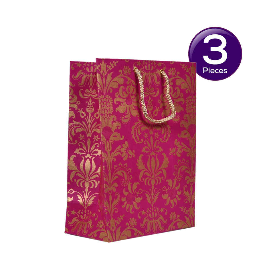 Se7En Printed Paper Bag | Size- 8 X 12 X 3 Inch (Colour May Vary) Combo