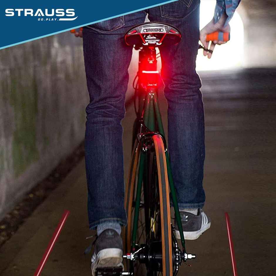 Strauss Bicycle Flash Tail Light With Laser | Black