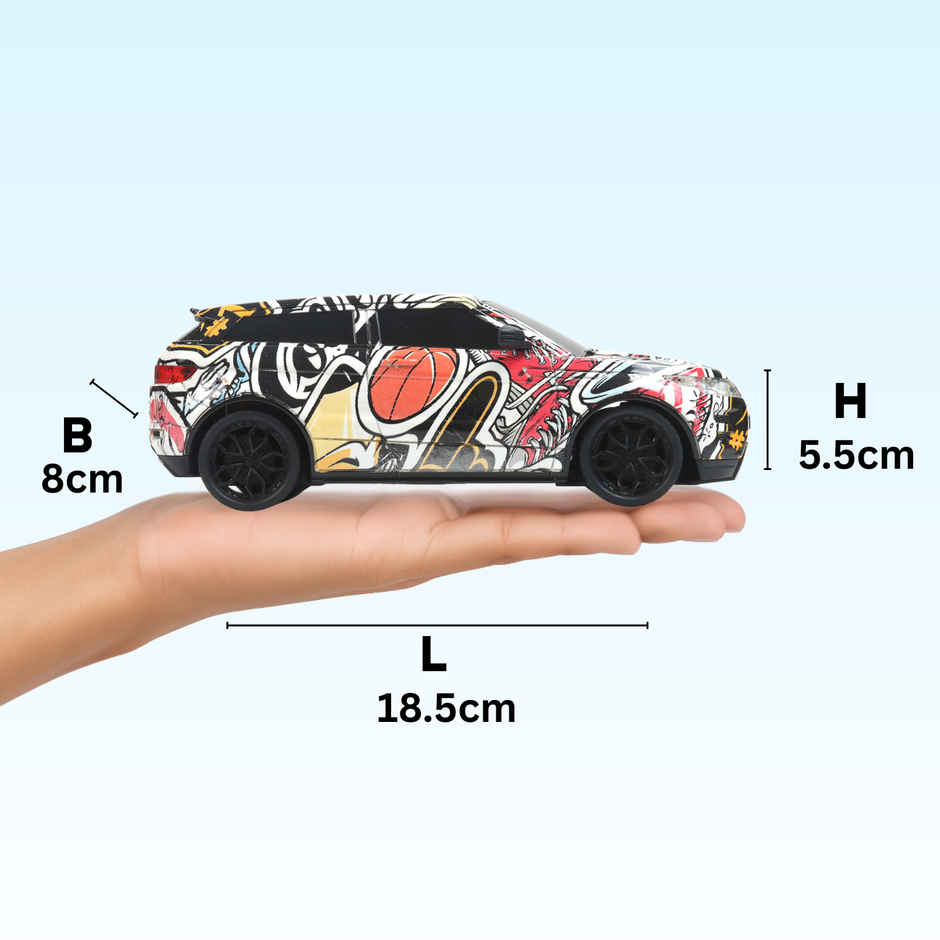 Race N Roll 1:24 Rechargeable Hi Speed Mini Remote Control Car - Rov Grafitti
