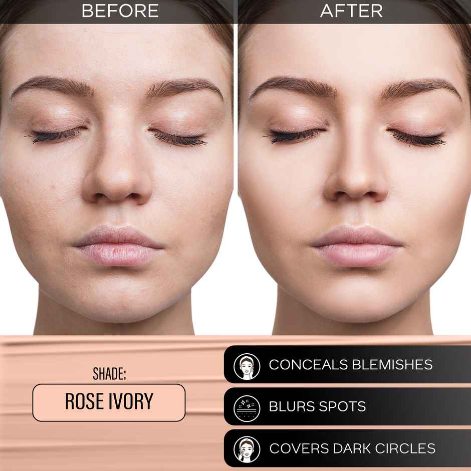 Faces Canada 3in1 All Day Hydra Matte Foundation + Moisturizer + SPF 30 | Rose Ivory 011