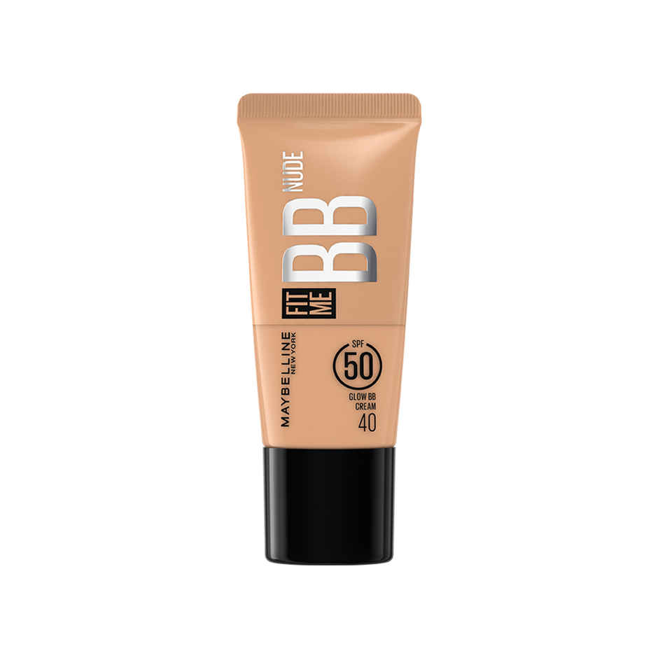 Maybelline Fit Me BB Nude Glow BB Cream, SPF 50 + 24H Hydration - 40