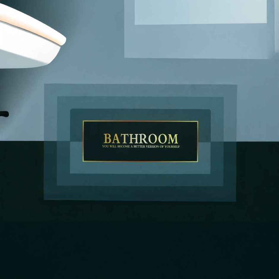 Rubber Bath Mat | Blue | 57 x 37 cm | Reusable