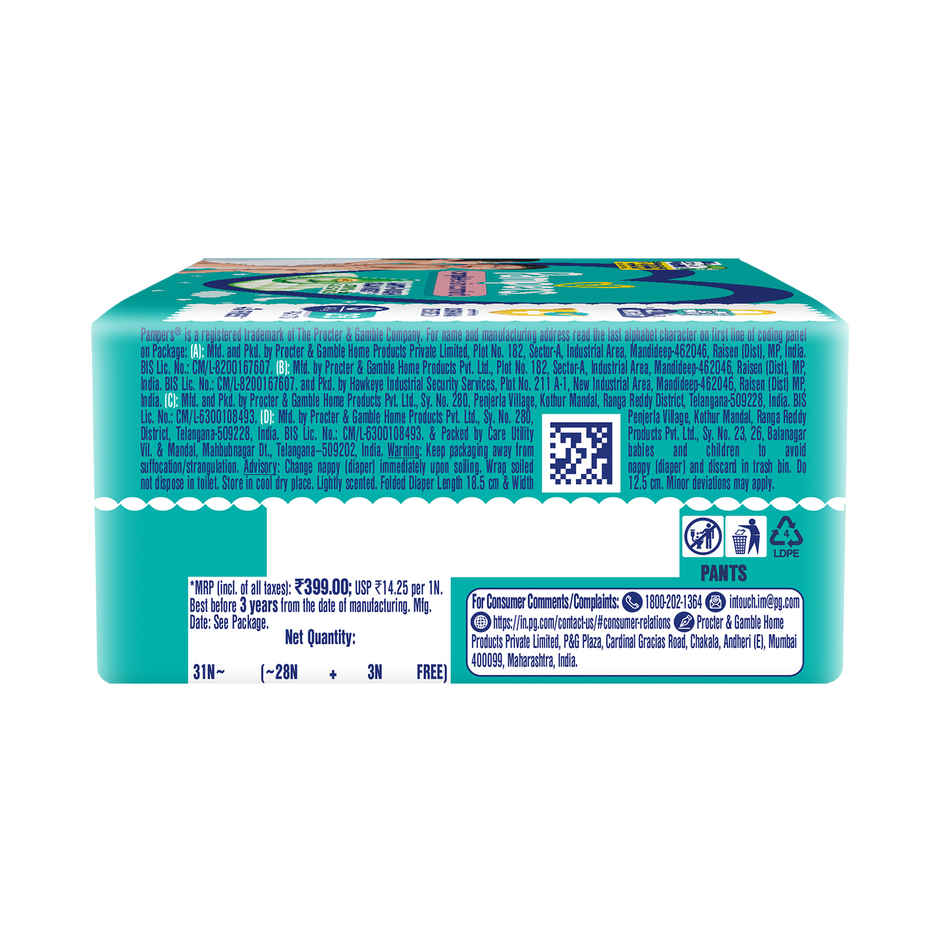 Pampers All Round Protection Baby Diapers | Pant Style | S | 31 pcs