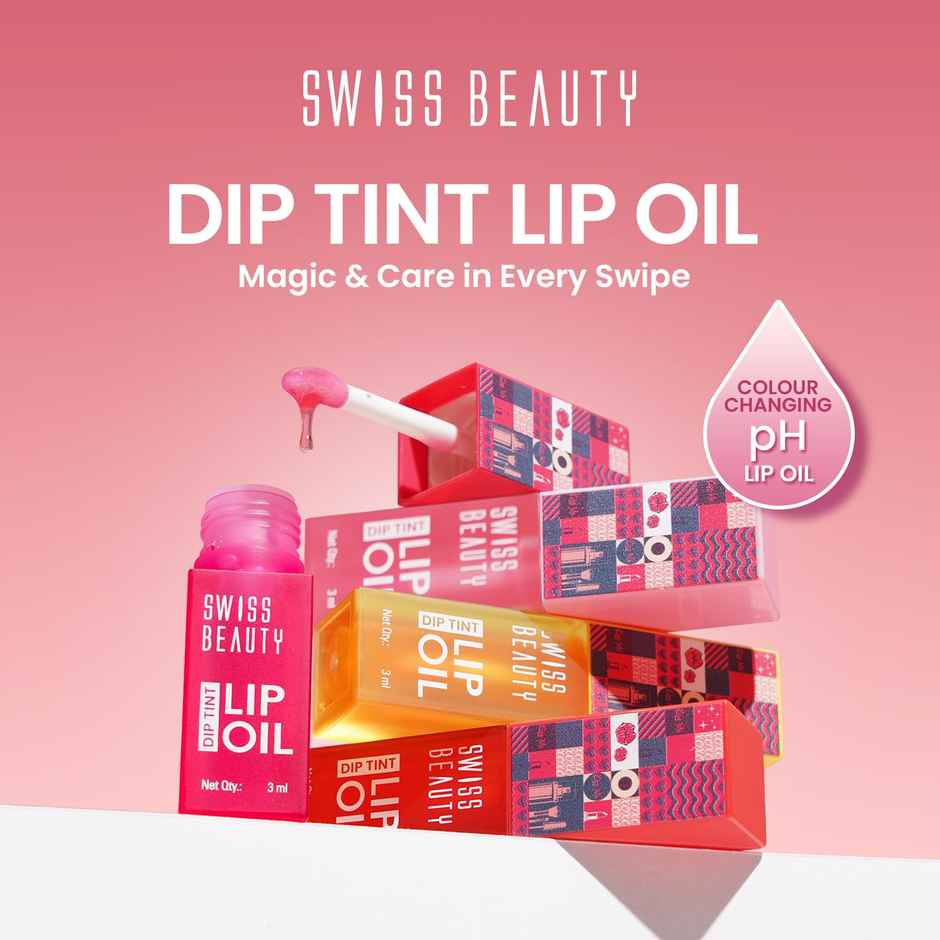 Swiss Beauty Dip Tint Color Changing PH Lip Oil - 4 Kiwi