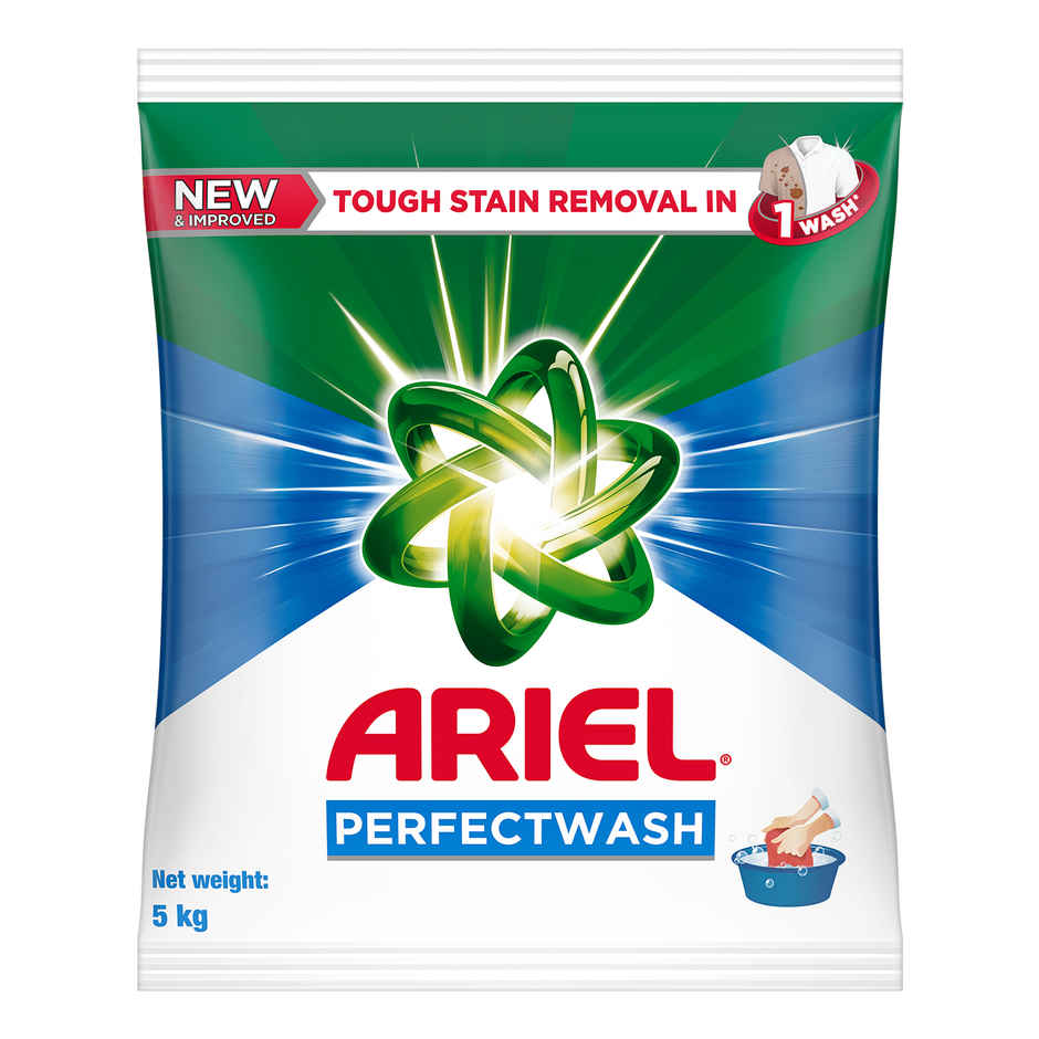 Ariel Perfect Wash Detergent Powder - Removes Tough Stains Like Haldi In 1 Wash