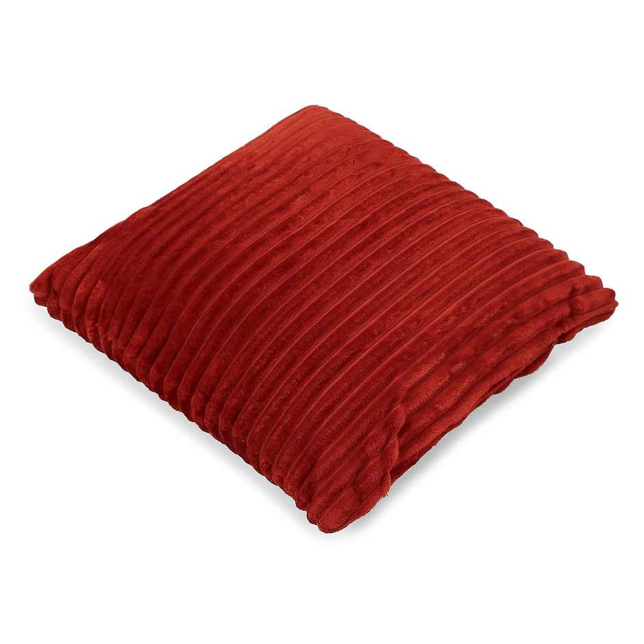 Status Ribbed Memory Foam Cushion 40 x 40 Cm - Red