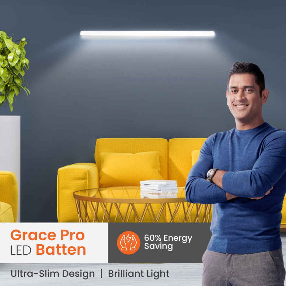 Orient Grace Pro 20W Led Batten| 2000 Lumens Sleek & Stylish Non-Breakable Polycarbonate Housing