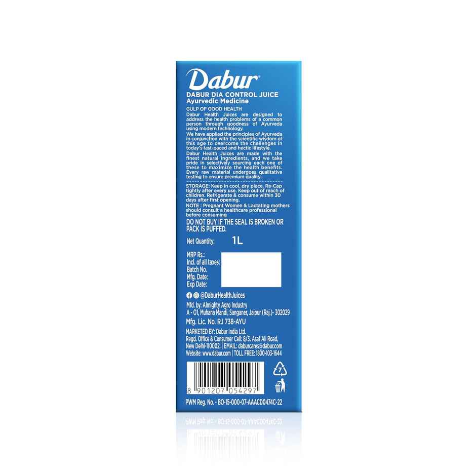 Dabur Dia Control Juice Supports Healthy Blood Sugar