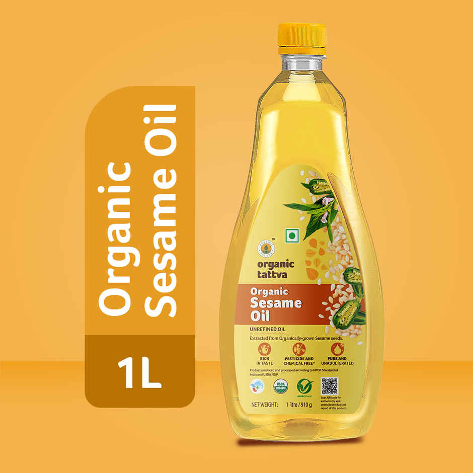 Organic Tattva Sesame (Til-Gingelly) Cold Pressed Oil