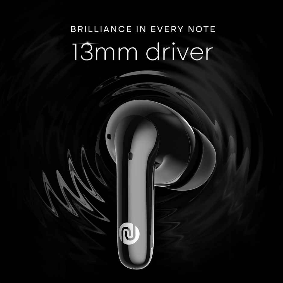 Noise Buds Verve 2 50H Playtime 4 Mic ENC 13mm Driver IPX4 BTv5.3 TWS Earbuds | Carbon Black