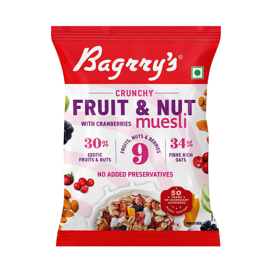 Bagrrys Crunchy Fruit & Nut With Cranberries Muesli
