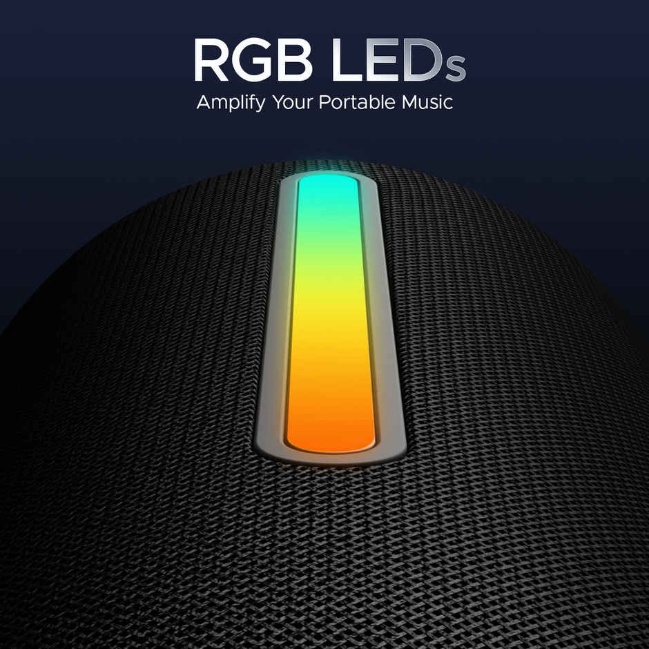boAt Stone 352 Pro w/ 14W Signature Sound Up to 12 Hrs Playback,RGB LEDs, TWS Feature (Raging Black)