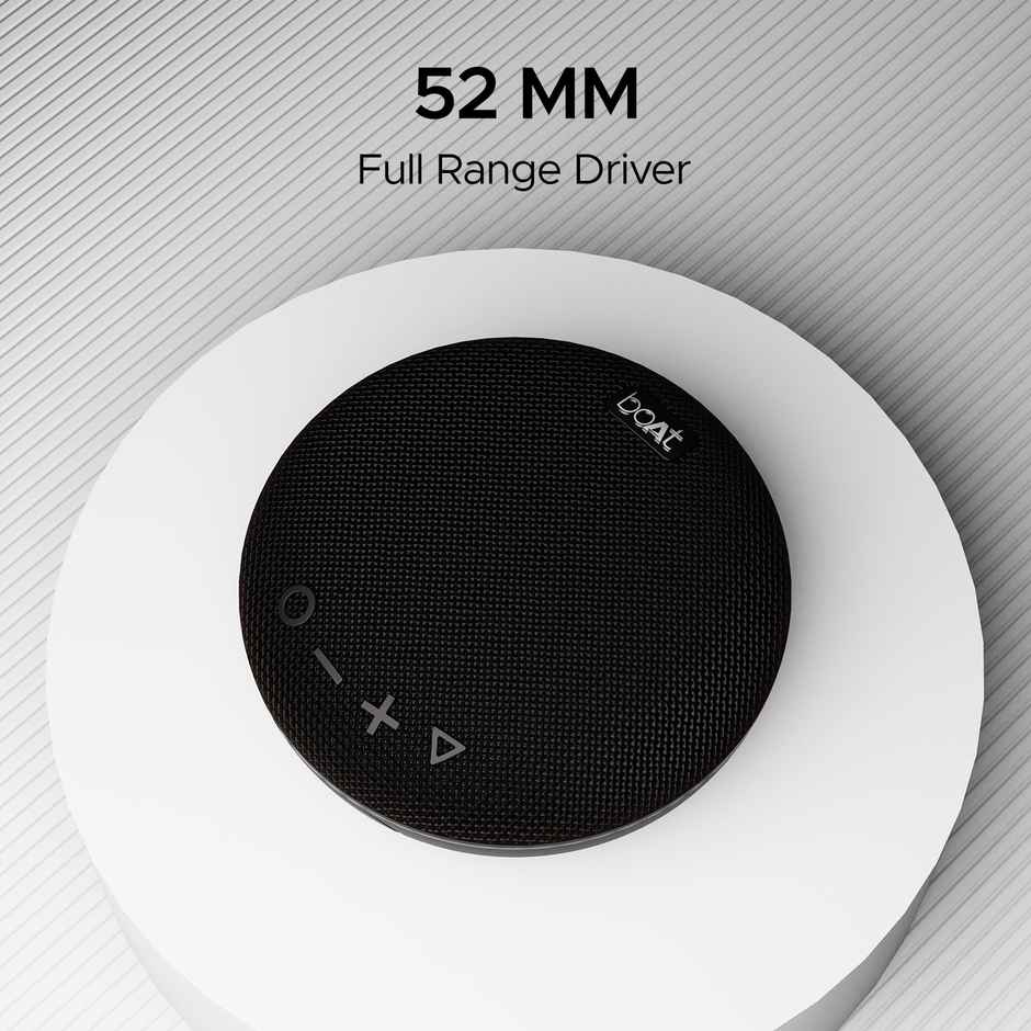 boAt Stone 193 Bluetooth Speaker with 5W Audio, 4H Playtime, TWS Feature & IPX7 Rating - Pitch Black