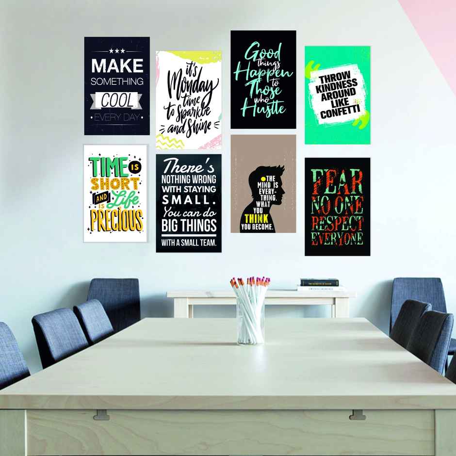 Paper Plane Design Motivational Wall Posters | Set of 10 | (12 Inch x 18 Inch) D99