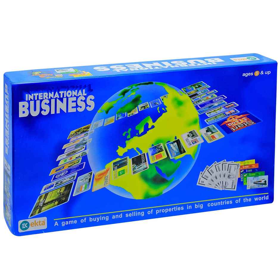 Ekta International Business Board Game, Trade Game of Buying & Selling Banking Mortaging | 5+ Year