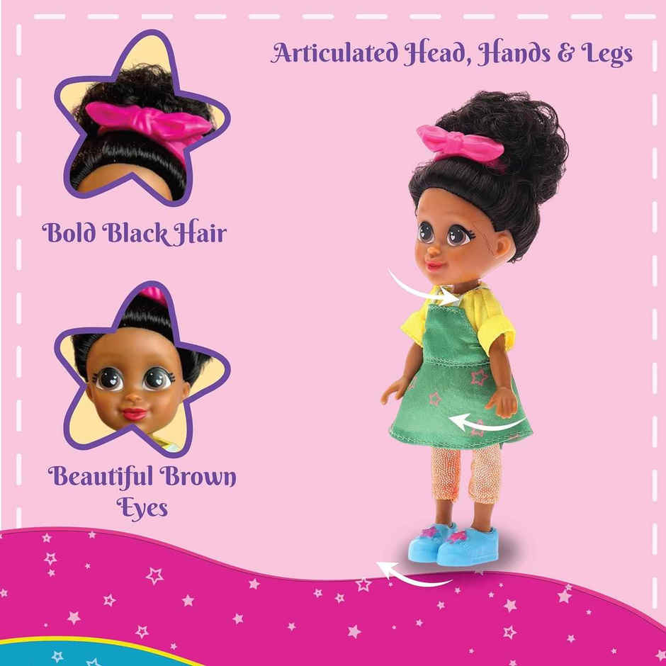 Li'l Diva Hairstylist Stephanie 6 Inch Preschool Doll with Accessories (Ages 3+)